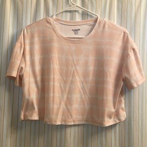 Fun Spring kids crop-top | Brand Old Navy | Peach and white | Size XL, 14-16 |